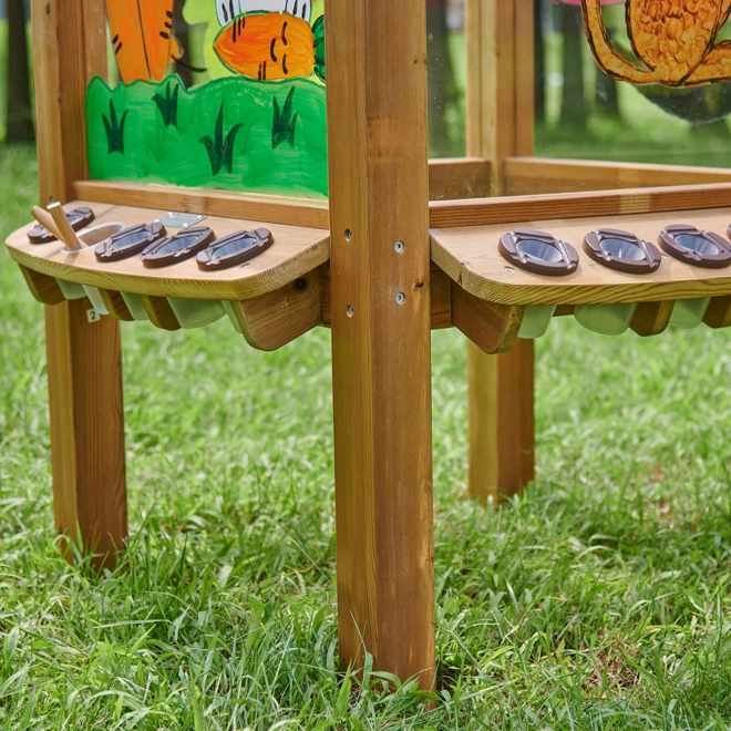 Masterkidz 4-stranná priehľadná akrylová tabuľa na maľovanie s kelímkami