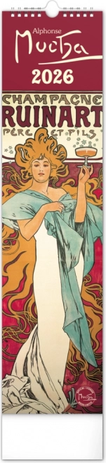 Nástenný kalendár Alfons Mucha 2026