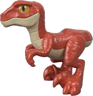 Dinosaurus JURSKÝ SVET raptor červený figúrka