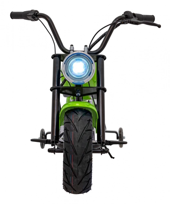 Chopper Warrior Zelený motocykel