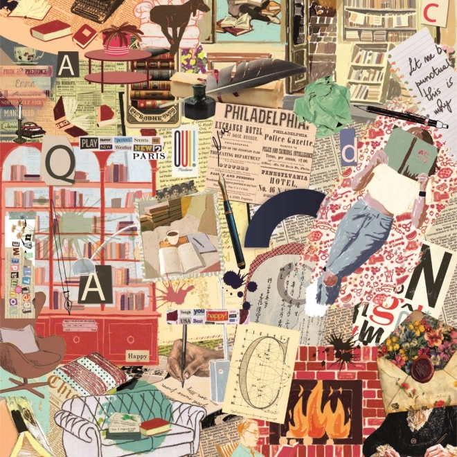 Puzzle Clementoni More is More: Knihy a Písanie 1000 dielikov