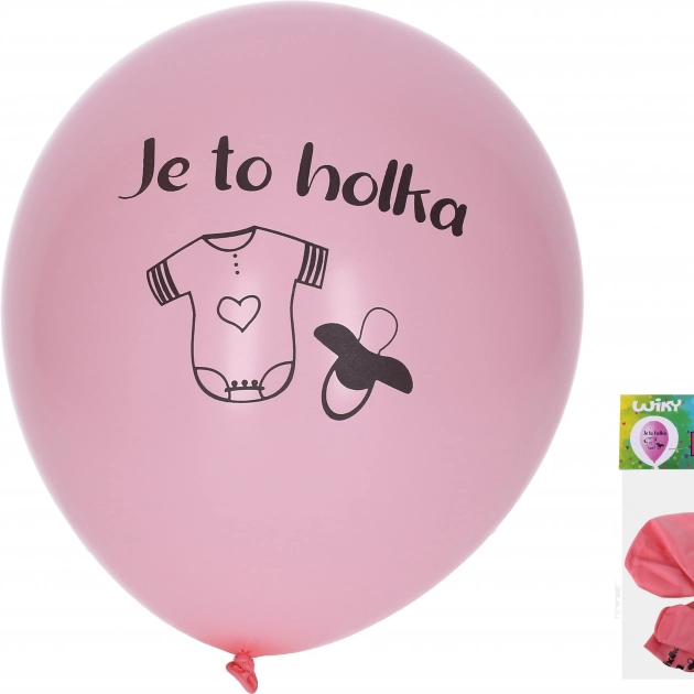 Nafukovacie balóniky 30 cm – sada 5 ks, Je to dievča