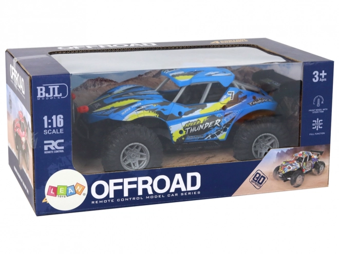 Auto na diaľkové ovládanie 1:16 Off-road modré