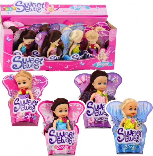 Mini bábika Elfka Betka 11,5 cm Rôzne vzory