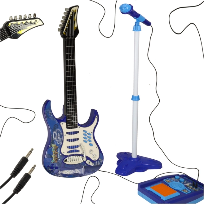 Detská elektrická gitara s mikrofónom a zosilňovačom