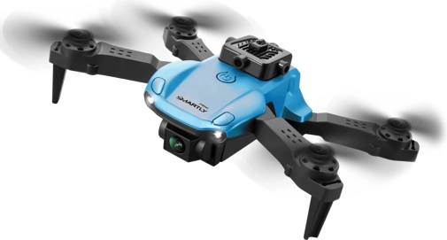 Mini skladací RC dron bez kamery SMARTLY, modrý