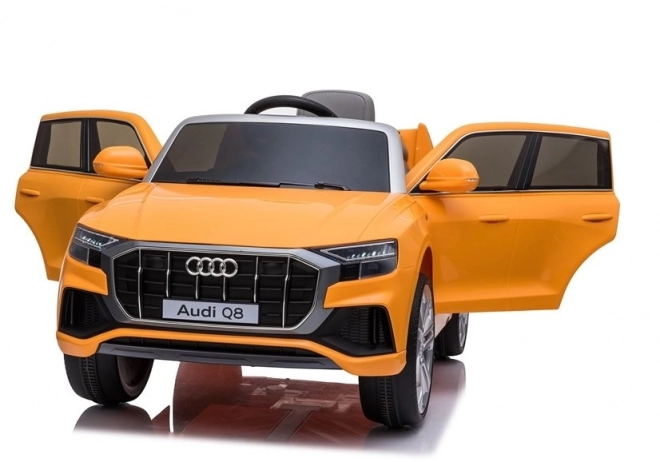 Elektrické auto Audi Q8 pre deti, žlté lakované