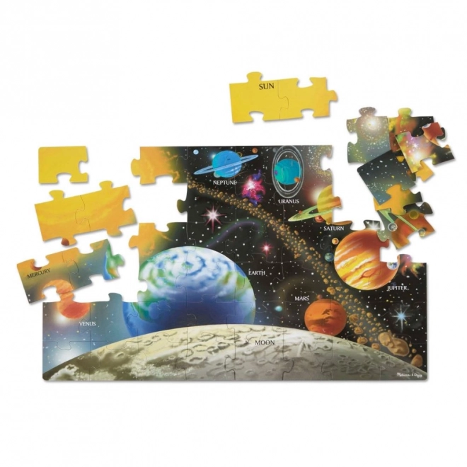 Puzzle podlahové Slnečná sústava 48 dielikov