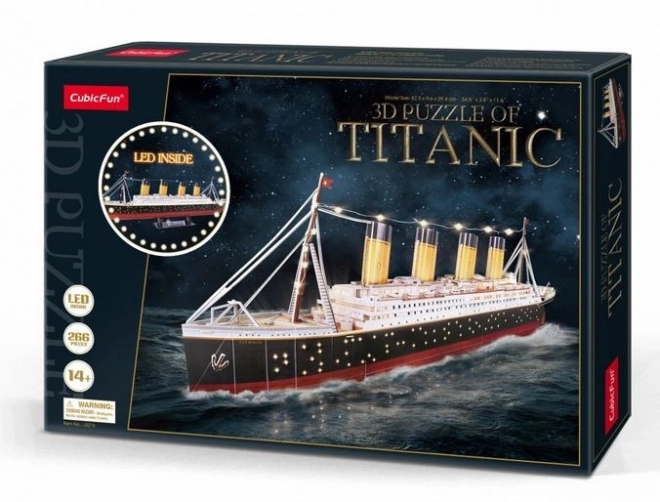 3D puzzle Titanic s LED osvetlením