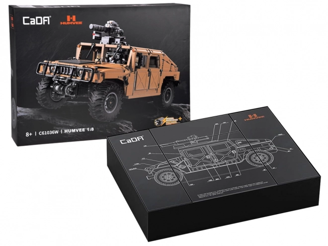 Stavebnica vojenského auta Humvee 1:18