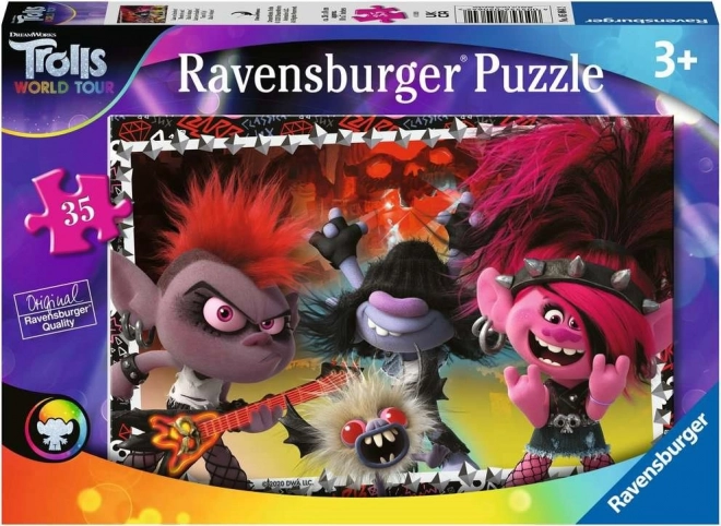 Ravensburger puzzle Trollovia: Svetové turné 35 dielikov