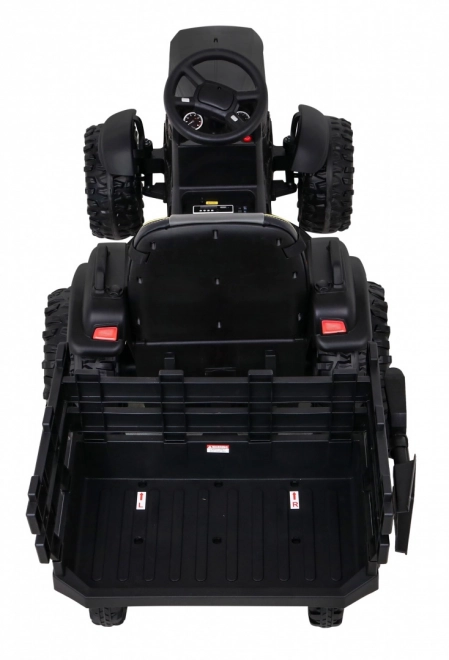 Titanový traktor s prívesom čierny