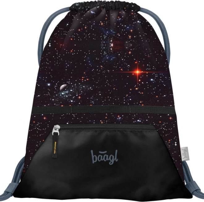 Školská súprava BAAGL: Zippy Plus Pixel Space - aktovka, peračník, vrecúško