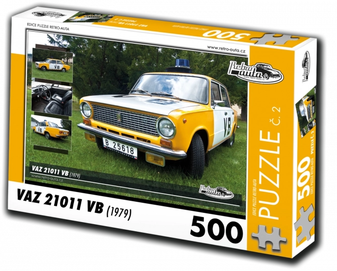 Retro Autá Puzzle VAZ 21011 VB (1979) 500 dielikov