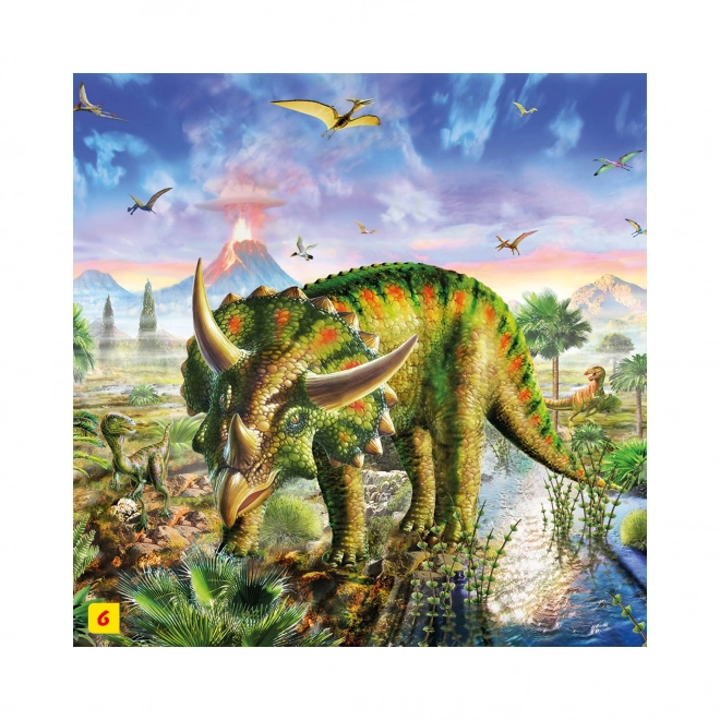 Puzzle s dinosaurem: Parasaurolophus 60 dielikov