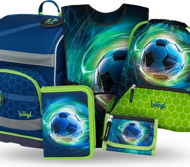 Baagl set školských doplnkov Zippy Plus Futbalová lopta