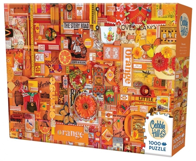 Puzzle Dúhové farby: Oranžová 1000 dielikov