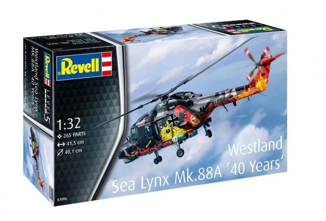 Plastikový model helikoptéry Westland Lynx Špeciálny náter 1/32