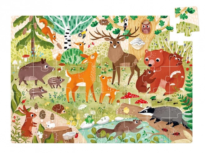 Džungle Puzzle Les 40 ks