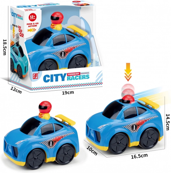 Závodné auto 16,5 cm