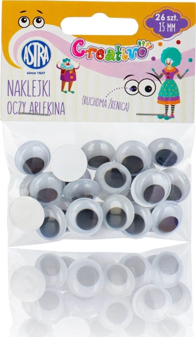 Astra Creativo Samolepiace oči Harlekýn