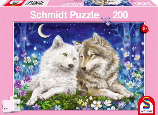 Puzzle Huňatí vlci 200 dielikov