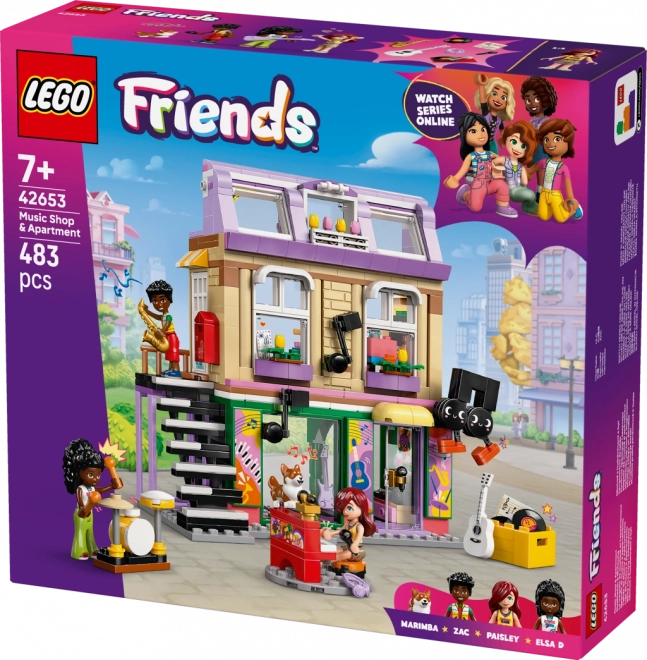 LEGO Friends obchod s hudobninami a byt