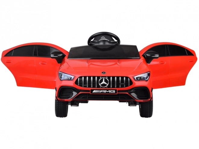 Detské elektrické auto Mercedes AMG CLA 45s s hojdačkovým efektom – Červená