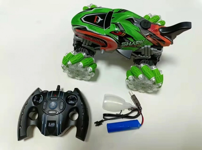 RC auto žralok zelené