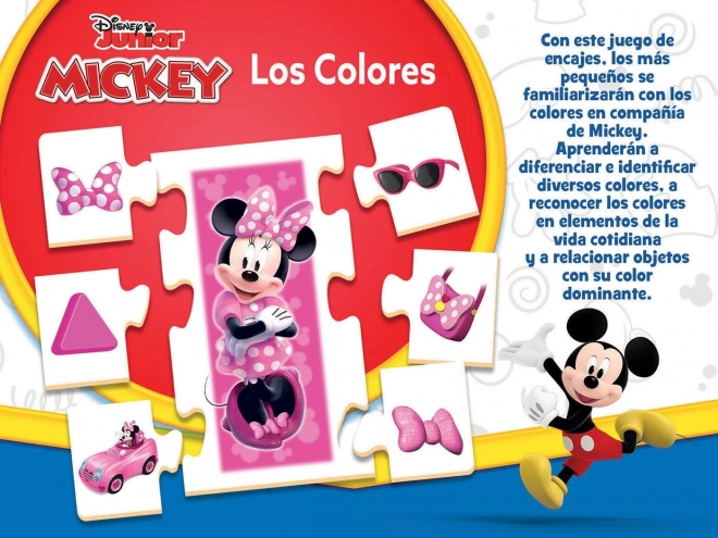 Puzzle Mickey a priatelia: Učíme sa farby 6x7 dielikov