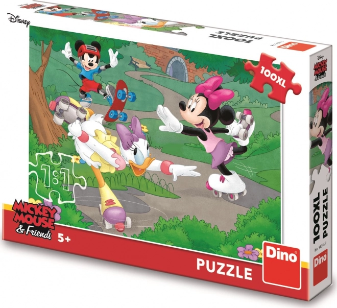 Detské puzzle Minnie športuje XL 100 dielikov