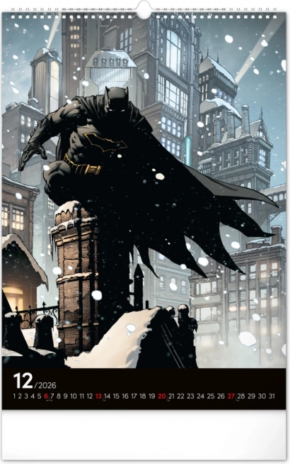 Nástenný kalendár Batman Dark 2026