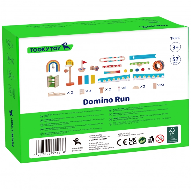 Drevené domino kocky Tooky Toy