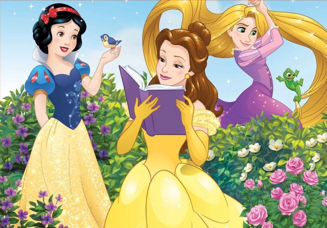 Puzzle Disney Princezné: Snehulienka, Bella a Locika 100 dielikov