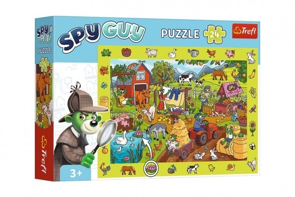 Puzzle Spy Guy Farma 24 dielikov