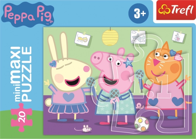 Puzzle Prasiatko Peppa: Karaoke