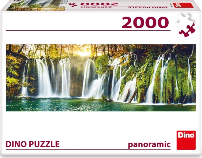 Panoramatické puzzle Plitvické vodopády 2000 dielikov