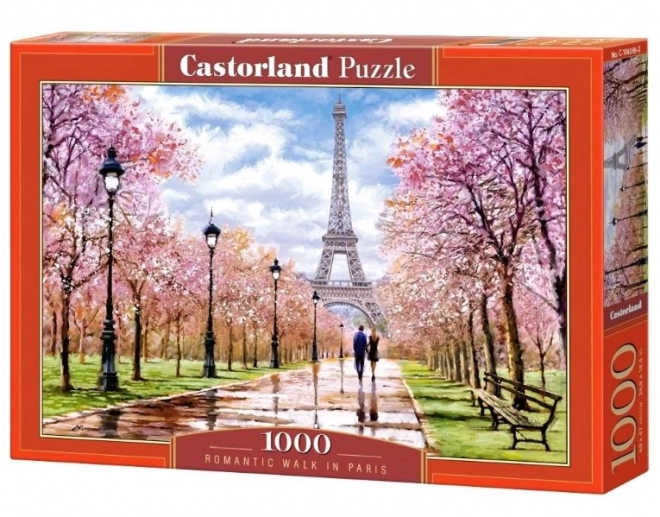 Romantická prechádzka v Paríži puzzle 1000 dielikov