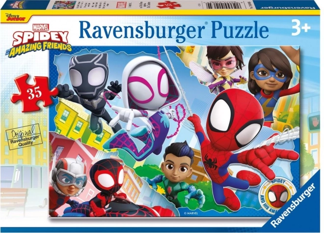 Ravensburger puzzle Spidey a jeho úžasní priatelia 35 dielikov