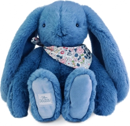 Plyšový králik s modrou šatkou 35 cm