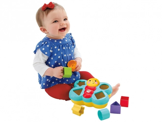 Fisher-Price pestrofarebný motýľ skladačka