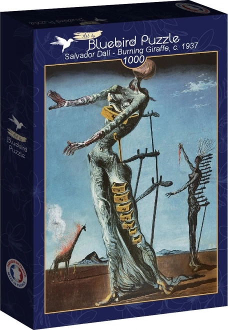 Puzzle Salvador Dalí - Horiaca žirafa 1000 dielikov