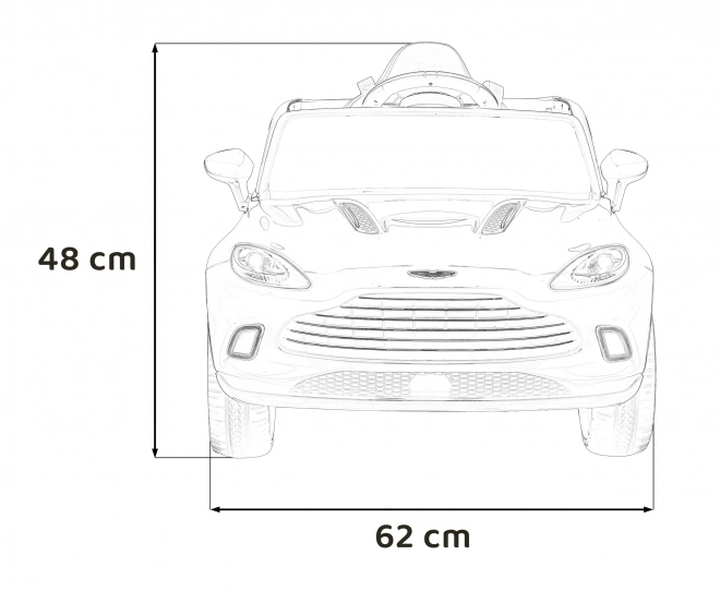 Pojazd Aston Martin DBX čierny