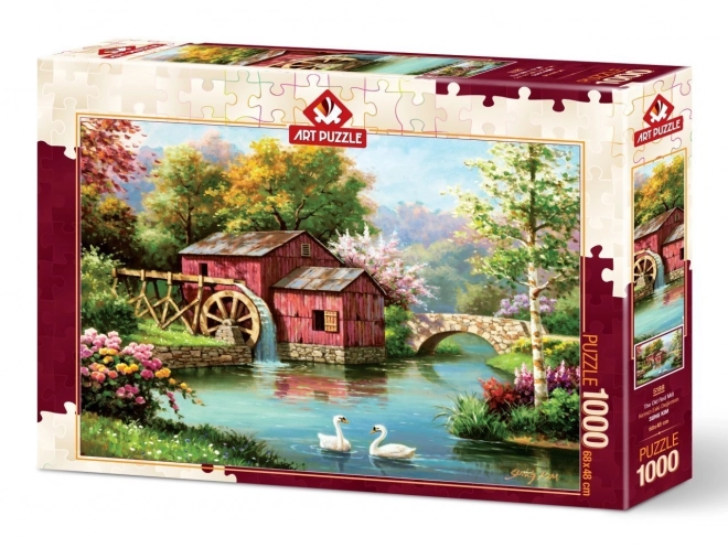 Puzzle Starý červený mlyn 1000 dielikov