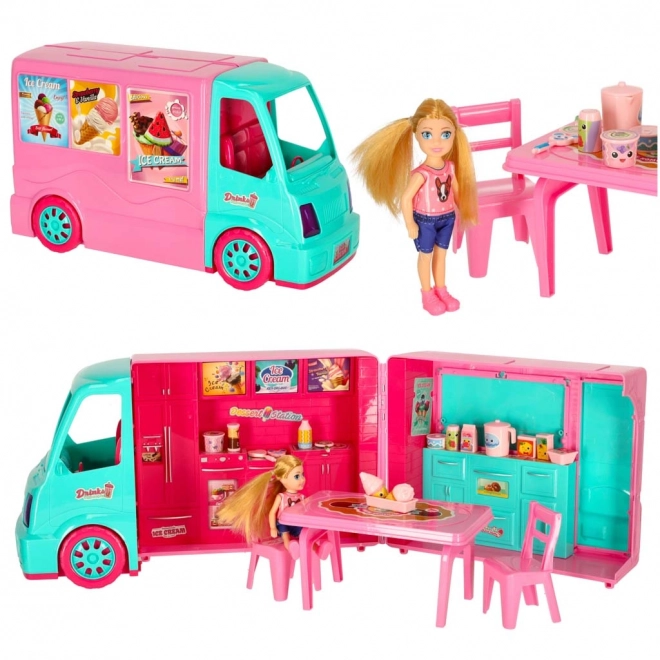 Detský karavan kamper food truck set