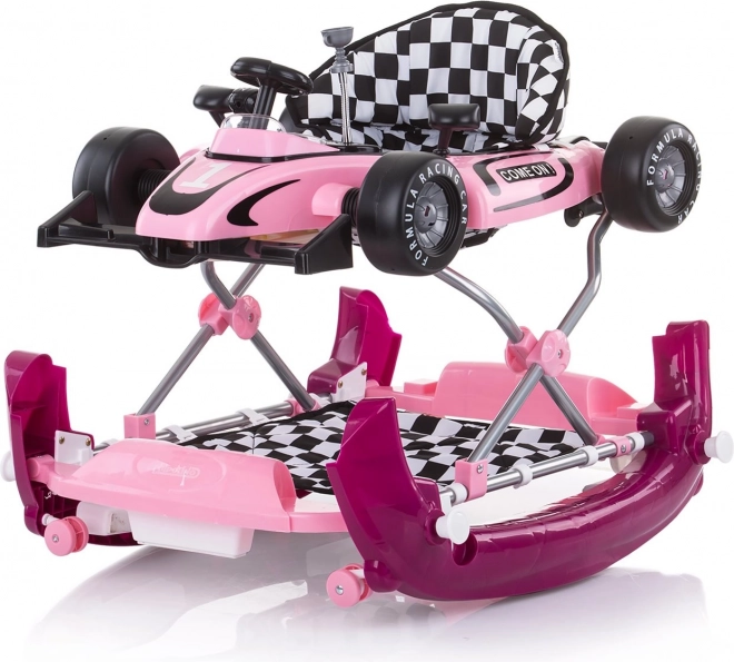 Interaktívne chodítko Chipolino Car Racer 4v1 Pink