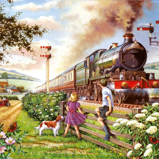 Puzzle Železničné deti 1000 dielikov