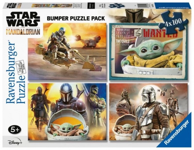 Ravensburger Puzzle Star Wars: Mandalorian 4x100 Dielikov