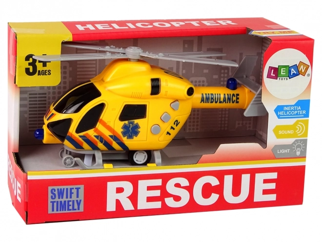 Záchranný Helikoptéra Ambulancia Žltá