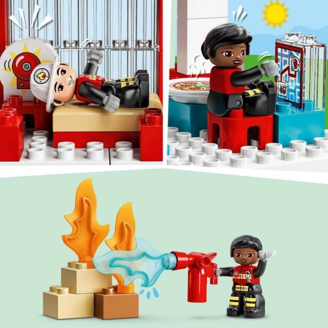 Hasičská stanica a vrtuľník LEGO DUPLO